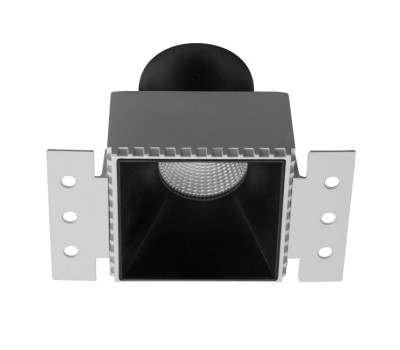 ARELUX PO07 SWH/MBK XPOLI SQUARE FIX TRIMLESS