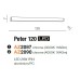 AZZARDO AZ2090 PETER 120 4000K CHROME