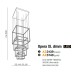 LED пендел AZZARDO AZ3139 OPERA XL BLACK