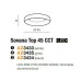 LED Плафон AZZARDO AZ3433 SOVANA TOP 45 CCT LED