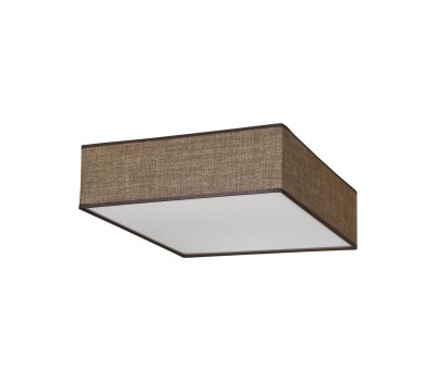 Плафон CITY LUX 254144 Риц Бял + Сами Кафяв 400 х 400