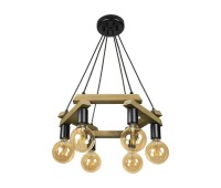 Полилей CITY LUX 276466 ПОРТО ОРЕХ 6 х Е27