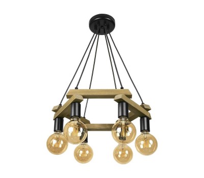 CITY LUX 276466 PORTO WALNUT 6 х Е27