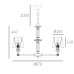 Полилей COSMO LIGHT P06285WH NI DOHA
