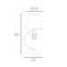Настолна лампа COSMO LIGHT T01193CH LIVERPOOL