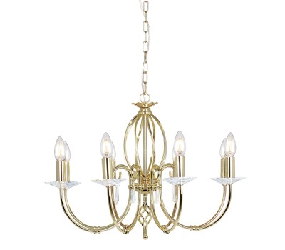 ELSTEAD AG8-POL-BRASS AEGEAN