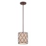 ELSTEAD QZ-BROWN-LATTICE-P-S BROWN LATTICE