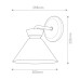 ELSTEAD ALM-HALSTON-1WB-BK HALSTON