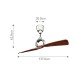 Вентилатор ELSTEAD KLF-LINK-54-PN LINK CHROME CEILING FAN