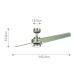 ELSTEAD KLF-XETY-56-BN XETY 10W 3000K FAN BRUSHED NICKEL