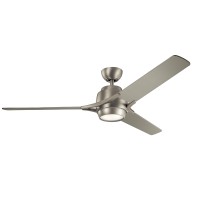 LED вентилатор ELSTEAD KLF-ZEUS-60-BN 10W 3000K FAN ZEUS BRUSHED NICKEL