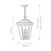 Градински пендел ELSTEAD QUINTIESSE QN-ALFORD-PLACE8-L-MB ALFORD PLACE