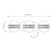 ELSTEAD EUROFASE QUINTIESSE QN-ATOMO-3W-PC ATOMO