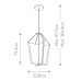 LED пендел ELSTEAD QUINTIESSE QN-CALTERS-P-L-CG CALTERS