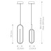 LED пендел ELSTEAD EUROFASE QUINTIESSE QN-DEMARK-1P-BG DEMARK