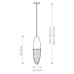 Пендел ELSTEAD EUROFASE QUINTIESSE QN-ECROU-1P-BK ECROU