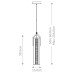 LED пендел ELSTEAD EUROFASE QUINTIESSE QN-ESPADA-1P-BG ESPADA