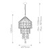 Пендел ELSTEAD QUINTIESSE QN-MERIDIAN-9P-DG MERIDIAN