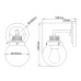 Аплик за баня ELSTEAD QUINTIESSE QN-POPPY1-PC-BATH POPPY