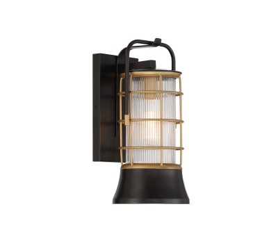 Фасаден аплик ELSTEAD EUROFASE QUINTIESSE QN-RIVAMAR-S-BLK-GD RIVAMAR