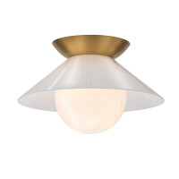 Плафон ELSTEAD QUINTIESSE QN-SAUCER-FM-AB-OPAL SAUCER Плафон ELSTEAD QUINTIESSE QN-SAUCER-FM-AB-OPAL SAUCER