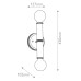 Аплик за баня ELSTEAD QN-TORCHE-2W-CPZ TORCHE