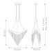 LED пендел ELSTEAD EUROFASE QUINTIESSE QN-VIVIEN-P-L-BG VIVIEN