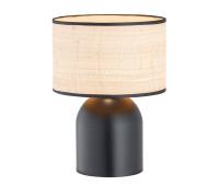 Настолна лампа EMIBIG 1324/LN1 ASPEN LN1 BLACK/RATTAN