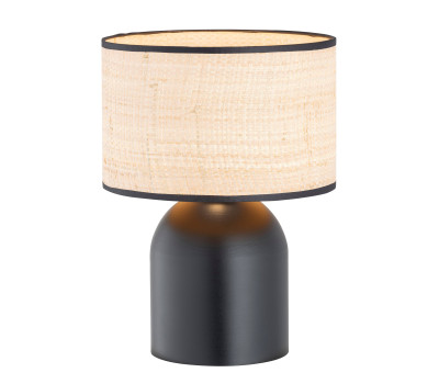 Настолна лампа EMIBIG 1324/LN1 ASPEN LN1 BLACK/RATTAN