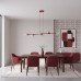 EMIBIG 1645/6 MAGNUS 6 BURGUNDY TRANSPARENT