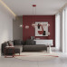 EMIBIG 1645/6 MAGNUS 6 BURGUNDY TRANSPARENT