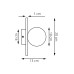 Аплик EMIBIG 1658/K1 CALMA K1 BLACK S