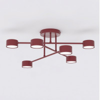 Плафон EMIBIG 1681/6 HALO 6 BURGUNDY Плафон EMIBIG 1681/6 HALO 6 BURGUNDY