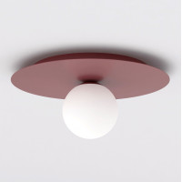 Плафон EMIBIG 1688/1 SOLAR 1 BURGUNDY OPAL Плафон EMIBIG 1688/1 SOLAR 1 BURGUNDY OPAL