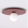 Плафон EMIBIG 1688/1 SOLAR 1 BURGUNDY OPAL