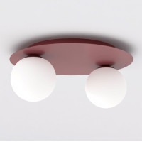 Плафон EMIBIG 1688/2 SOLAR 2 BURGUNDY OPAL Плафон EMIBIG 1688/2 SOLAR 2 BURGUNDY OPAL