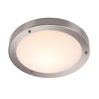 Saxby 12421 Portico IP44 60W Satin Nickel