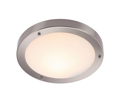 Saxby 12421 Portico IP44 60W Satin Nickel