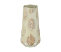 Ваза Gallery Direct 5011745890769 Leafy Ceramic Vase Cream Lustre Small Комплект от 2бр.
