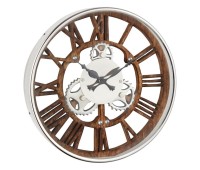 Часовник Gallery Direct 5016087897605 Fairbank Wall Clock Polished Nickel