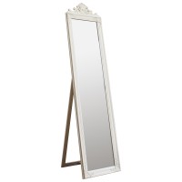 Gallery Direct 5055299433560 Lambeth Wood Cheval Mirror White 