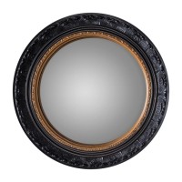 Огледало Gallery Direct 5055299468494 Langford Convex Mirror Black With Gold 