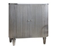 Gallery Direct 5055299492468 Jeeves Drinks Cabinet Silver 