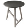 Помощна маса Gallery Direct 5055999201537 Hamar Round Side Table Grey 