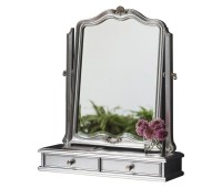 Gallery Direct 5055999224024 Chic Dressing Table Mirror Silver 