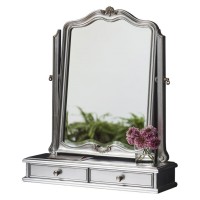 Gallery Direct 5055999224024 Chic Dressing Table Mirror Silver 
