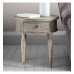 Помощна маса Gallery Direct 5055999224307 Mustique Round 1 Drawer Side Table 