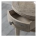 Помощна маса Gallery Direct 5055999224307 Mustique Round 1 Drawer Side Table 