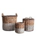 Gallery Direct 5055999253420 Ramon Baskets White and Natural Set of 3