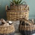 Gallery Direct 5055999253420 Ramon Baskets White and Natural Set of 3